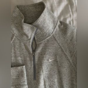 Nike Grey Speckled Quarter Zip
